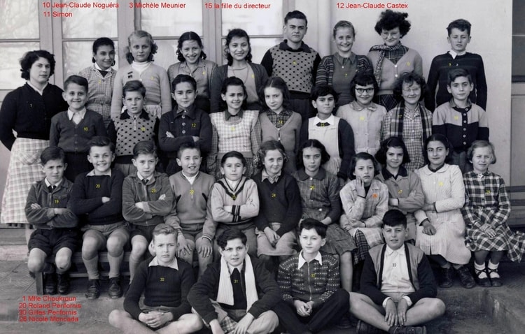1951 - Classe de Mademoiselle Choukroune - Ecole saint hubert