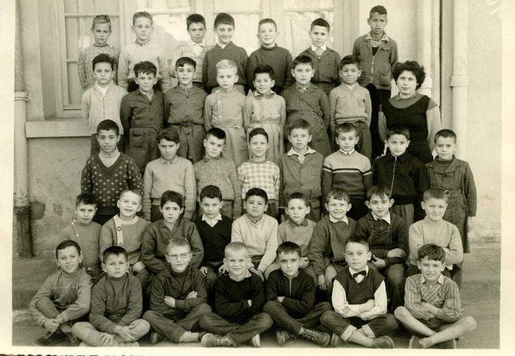 1958 - CM 2  ( ou CM 1 ? ) - Ecole saint hubert