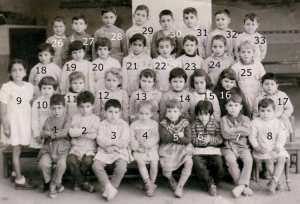 1957 - Cours maternelle - Pres rue st eugene