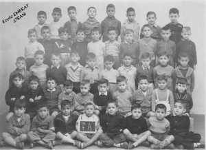 1955 - 7eme A cours de CP - Ecole emerat