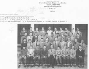 1955 - 1ere B2 - Lycée gautier