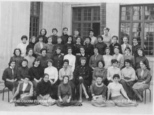 1955 - Classe de 1ère B - Lycée delacroix