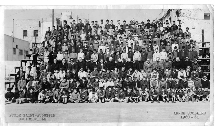 1960 - Ecole au complet - Ecole saint-augustin à bouisseville