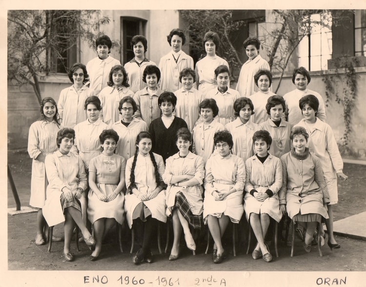 1961 - Classe de 2ndeA - Ecole normale oran