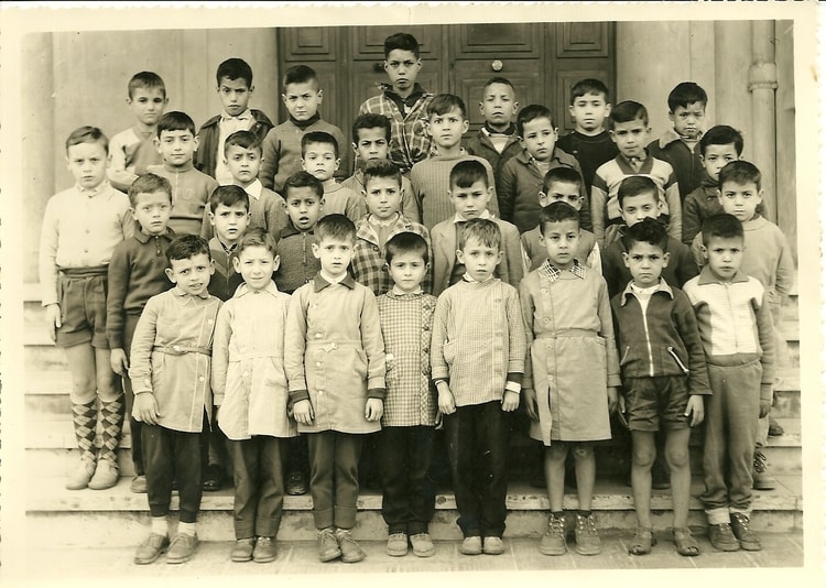 1957 - CE1 Ecole Magnan Oran 1957.Janvier 1958 - Ecole de garcons magnan
