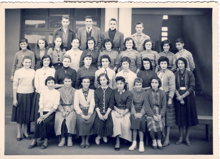 1958 - 4ème  Claude-Bernard 1957/1958 - Collège claude bernard