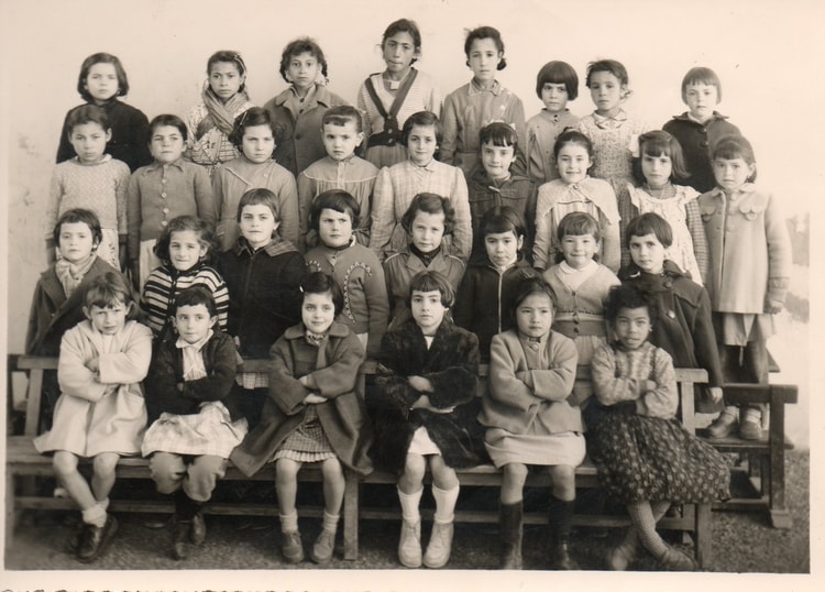 1957 - CP La Senia Année 1957/58 - Ecole mixte de la senia