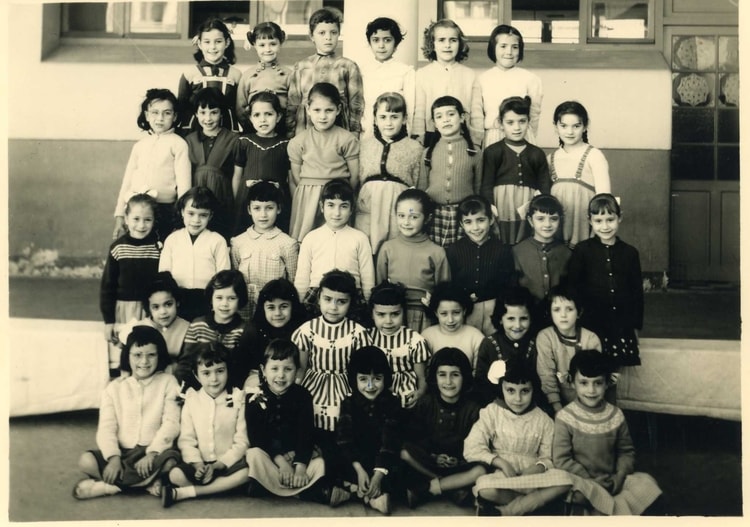 1958 - Cours préparatoire - Pres rue st eugene