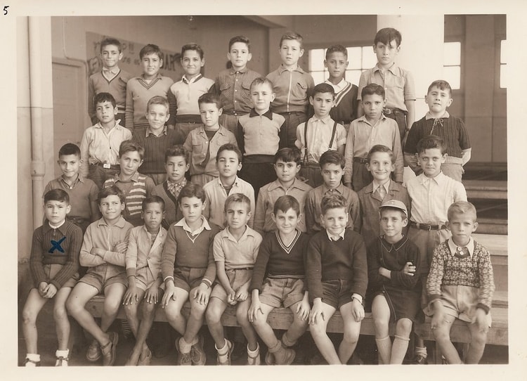 1955 - Classe de Meur DE LA CRUZ - Ecole primaire de la cite petit