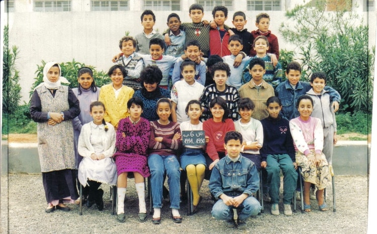 1990 - La 6eme B - Ecole 20 aout