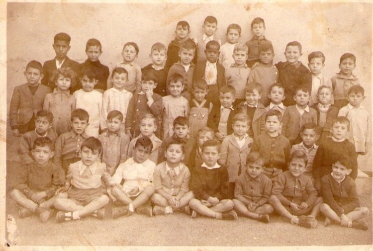 1945 - Cp - Ecole pierre combe