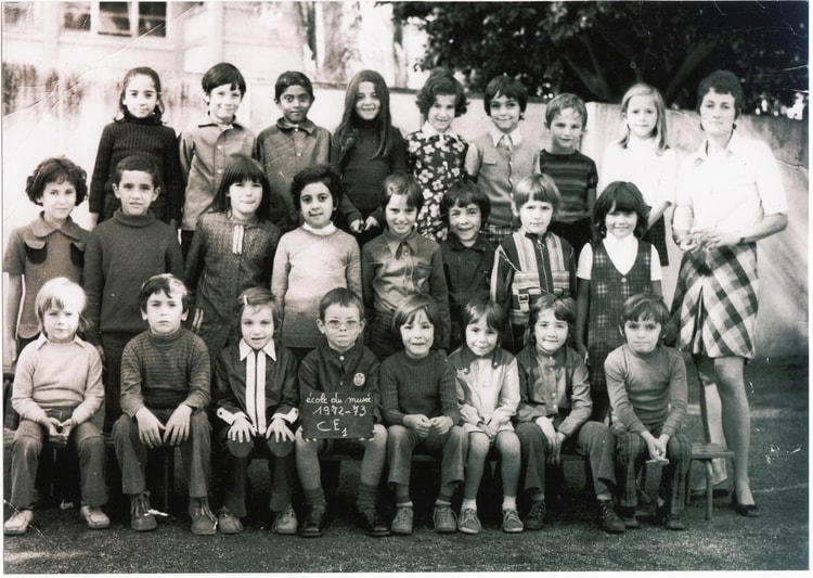 1972 - CE1 Ecole du musee  Arlette - Lycée descartes