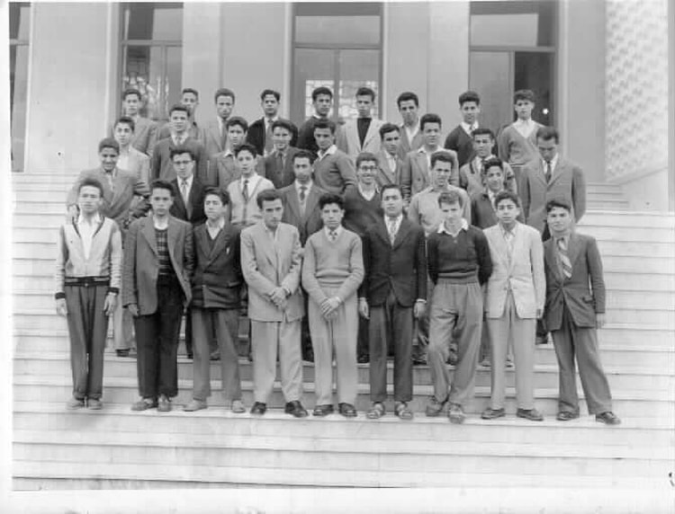 1955 - Classe de 4em Moderne Lycée Amara Rachid  - Lycée amara rachid