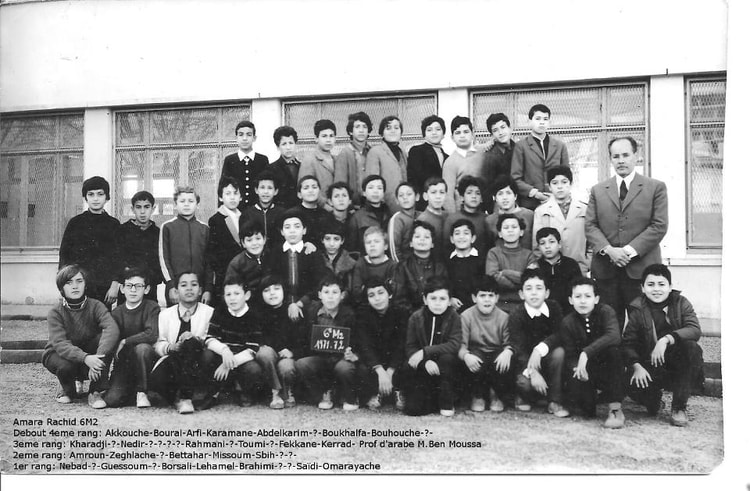 1971 - 6eme M2 - Lycée amara rachid