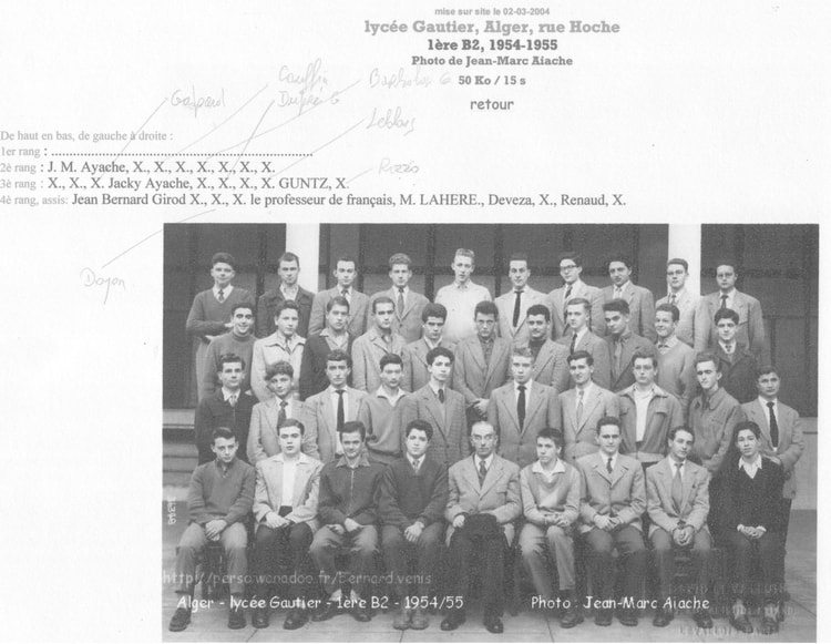 1955 - 1ere B2 - Lycée gautier