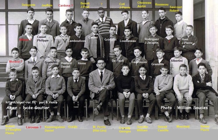 1957 - 4ème B2 - Lycée gautier