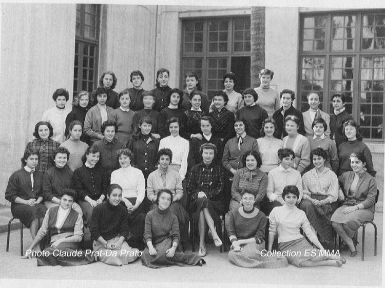 1955 - Classe de 1ère B - Lycée delacroix