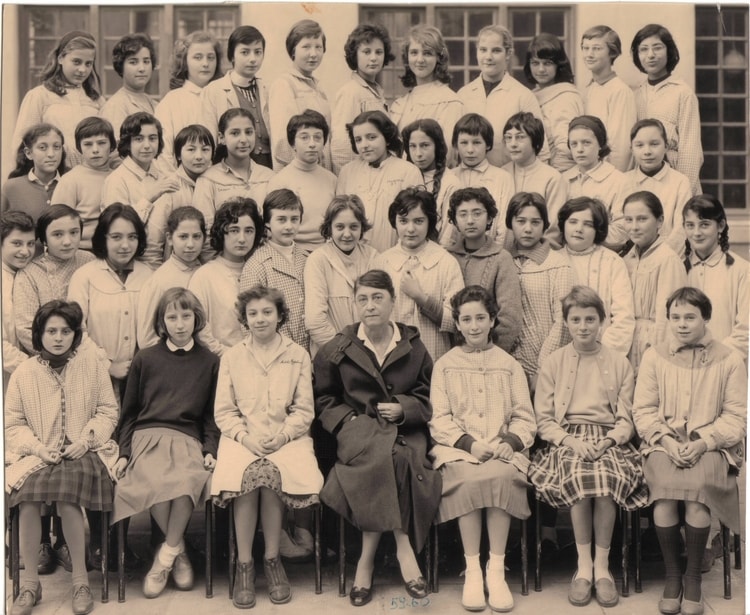 1960 - 5eme latine (?) - Lycée delacroix