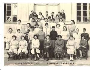 1959 - 4ième M année 58-59 - Lycee fromentin