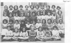 1953 - Cours elementaire 1 ere annee alger - Ecole caussemille