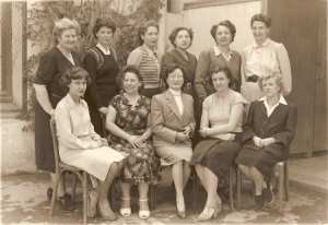 1951 - Ecole de filles du Ruisseau (La Corderie) les Institutrices - école du ruisseau