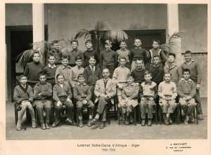 1955 - Classe de 5 ème Année 1955-1956 - Notre dame d'afrique