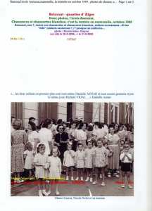 1950 - Devant l'école Maternelle - Ecole aumerat