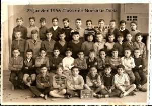 1956 - CM 2  Classe de Mr DORIA - Ecole lutaud