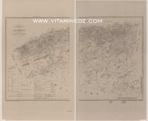 Carte intéressante de l'Algérie : divisée par tribus