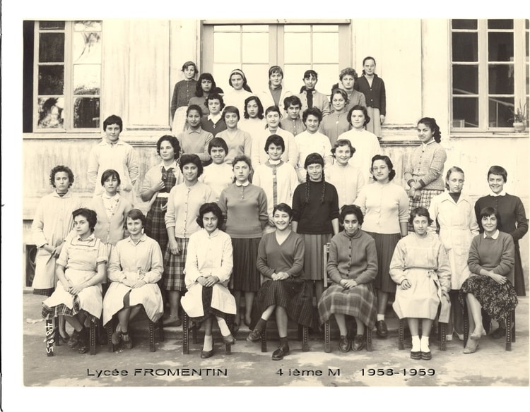 1959 - 4ième M année 58-59 - Lycee fromentin