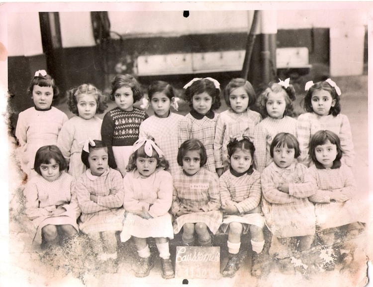 1950 - école Caussemlle 1ère année maternelle - Ecole caussemille