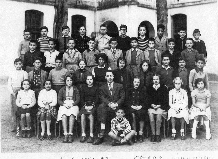 1951 - 6ème A2 - Lycee francais ben aknoun