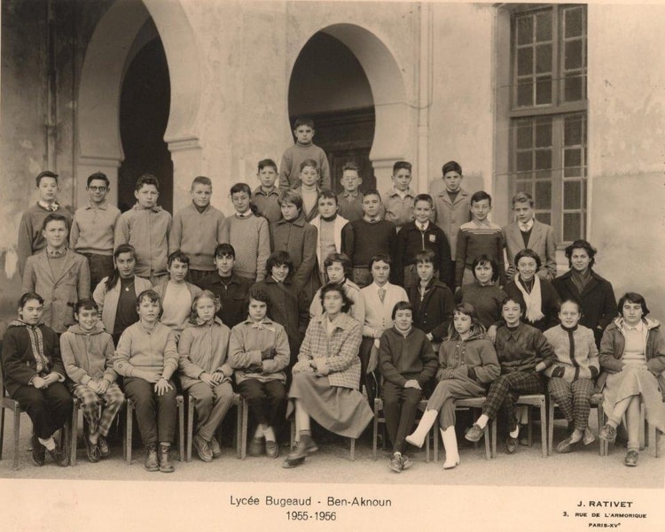 1955 - 5ème A2 - Lycee francais ben aknoun