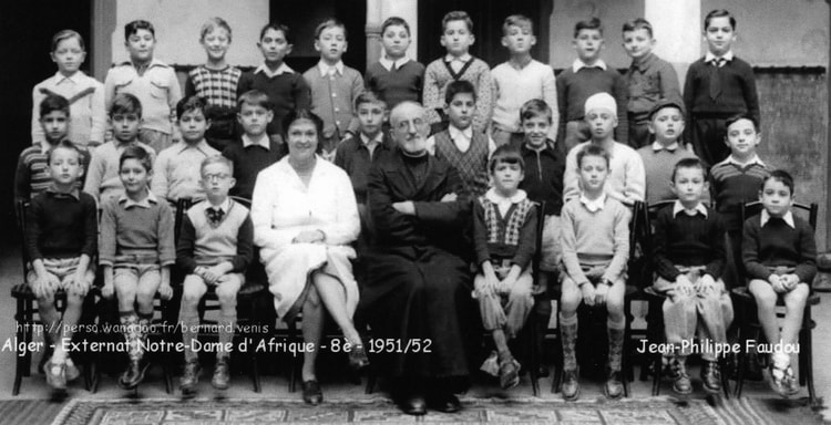 1951 - Classe de 8è - Notre dame d'afrique