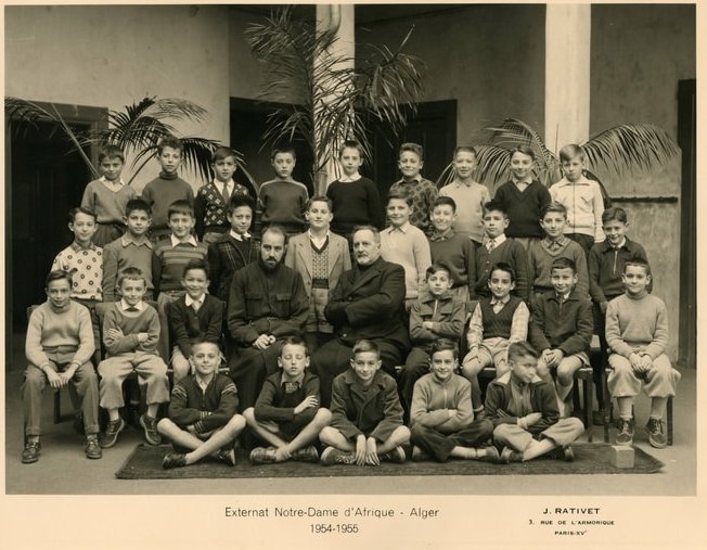 1954 - Classe de 6 ème - Année 1954-1955 - Notre dame d'afrique