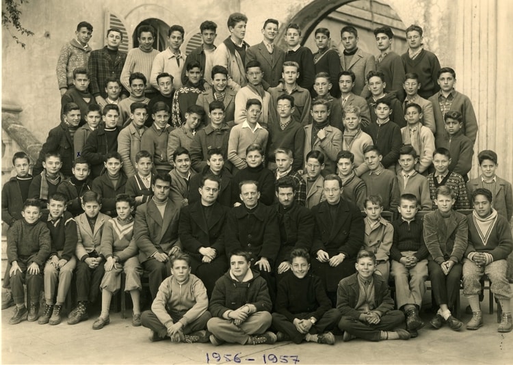 1956 - Classe de 4 ème Année 1956-1957 - Notre dame d'afrique