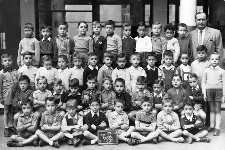 1954 - Cp - école volta