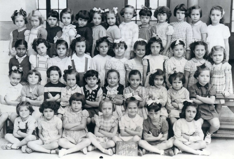 1949 - CP 1949/1950 - Ecole primaire de la rue négrier