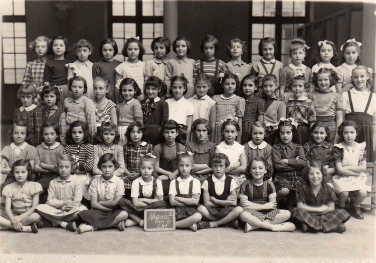 1951 - CM11951-52 (8ème) - Ecole primaire de la rue négrier
