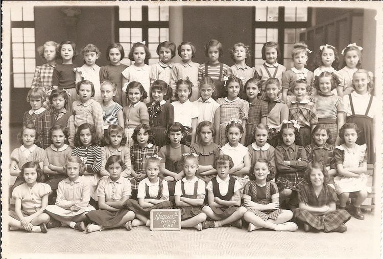 1951 - CM1 - Ecole primaire de la rue négrier
