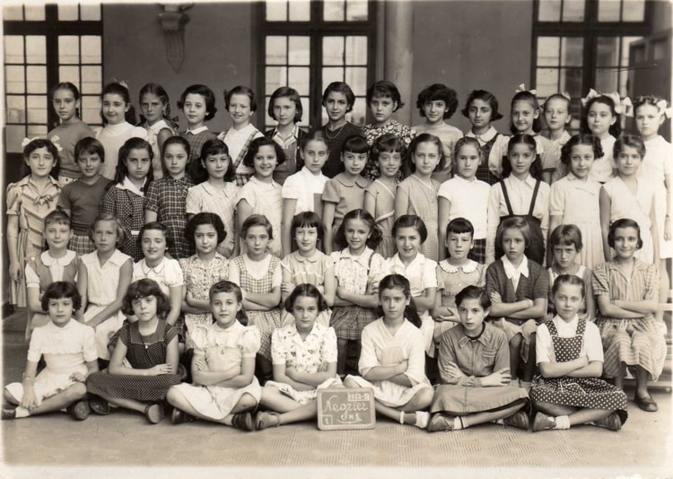 1952 - CM2 1952-53 - Ecole primaire de la rue négrier