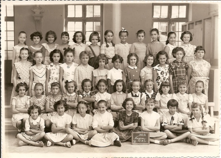1953 - CM2 - Ecole primaire de la rue négrier