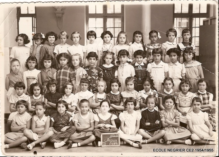 1954 - CE2 - Ecole primaire de la rue négrier