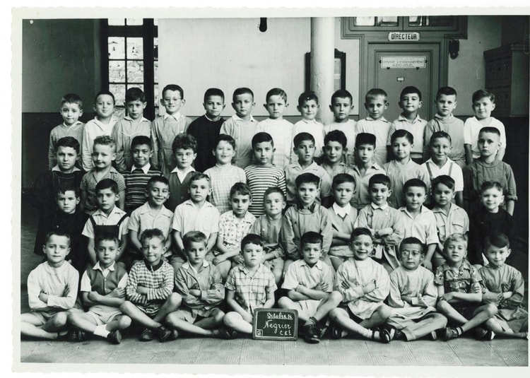 1956 - CE1 - Ecole primaire de la rue négrier