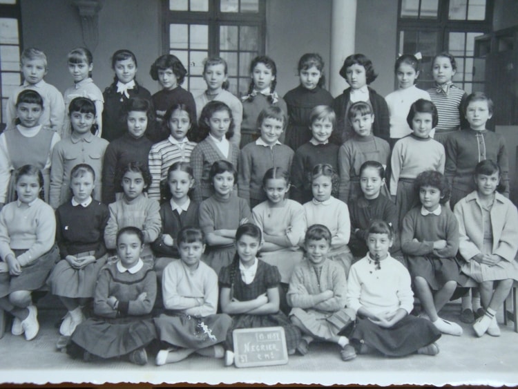 1957 - C.M1 - Ecole primaire de la rue négrier
