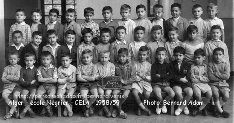 1959 - Cm1 - Ecole primaire de la rue négrier