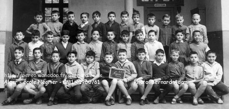 1960 - Cm2 - Ecole primaire de la rue négrier