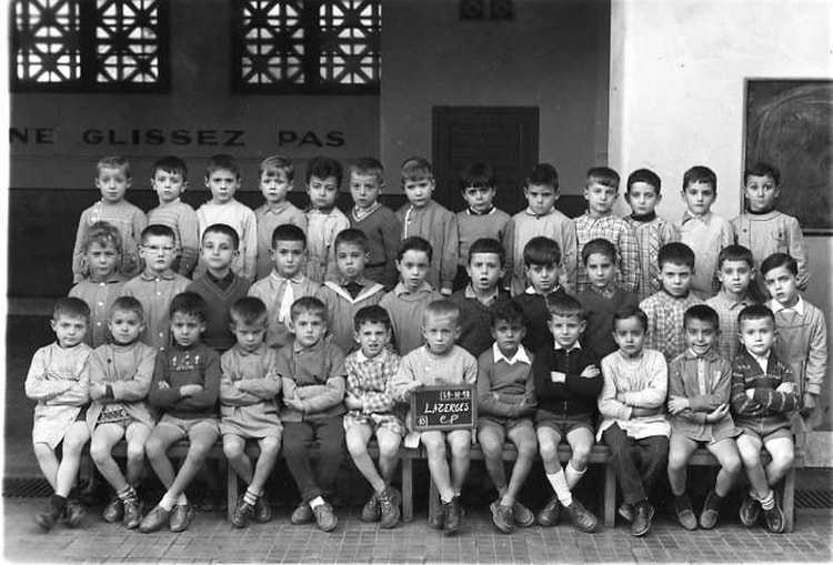 1958 - CP - Ecole lazerges