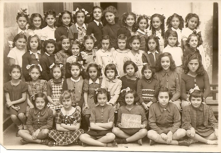1946 - Cour moyen 1ère année - Ecole rochambeau