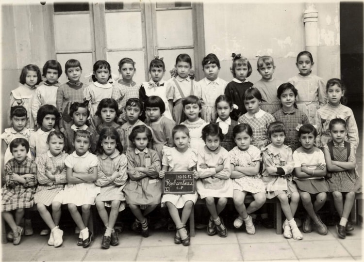 1956 - CP Filles Rochambeau le 10/10/1956 - Ecole rochambeau